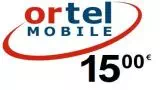 Ortel Mobile 15€ Guthaben